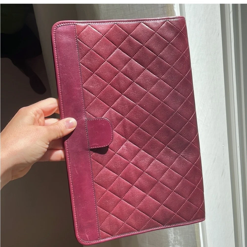Chanel Leather Clutch w/ Gold Hardware - Picture 10 of 13